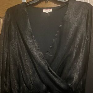 ANDREE BY UNIT Black ruffled dress